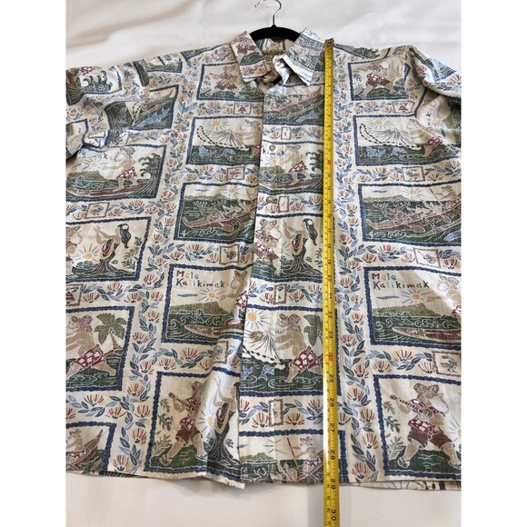 Mele Kalikimaka Reyn Spooner Luau Dancing Fishing Limited Issue Shirt Sz L - Picture 5 of 10